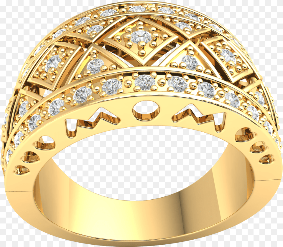 Gold Wedding Band 0 6ctw Round Brilliant Cut Diamond Engagement Ring, Accessories, Jewelry, Gemstone, Treasure Free Png Download