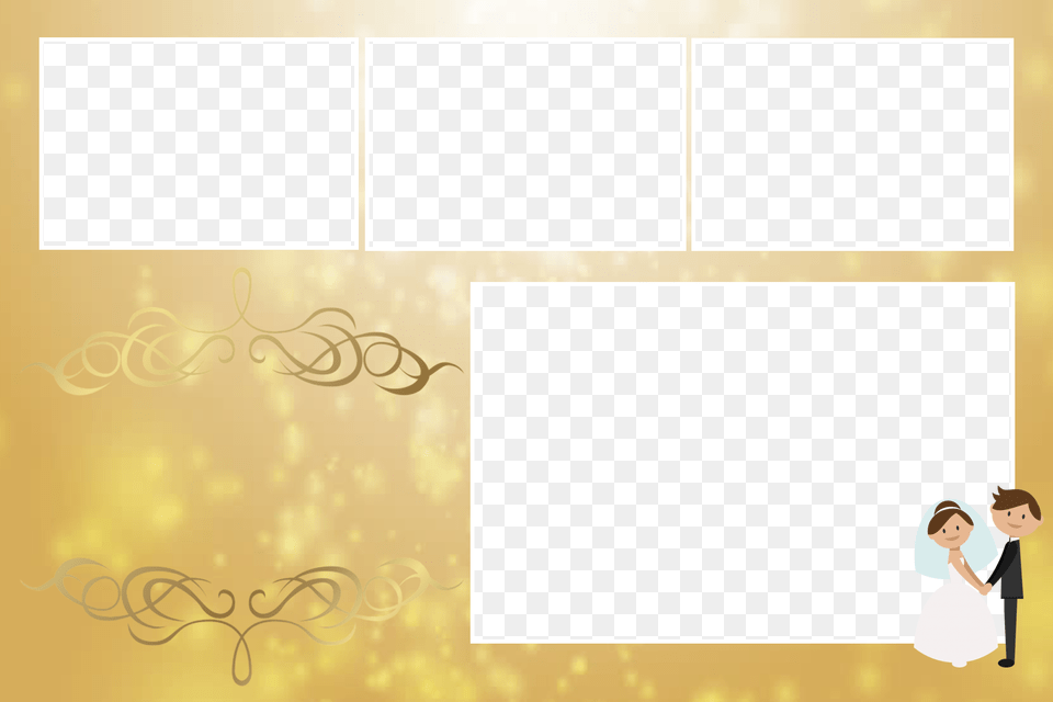 Gold Wedding Couple, Person, Face, Head, Envelope Png