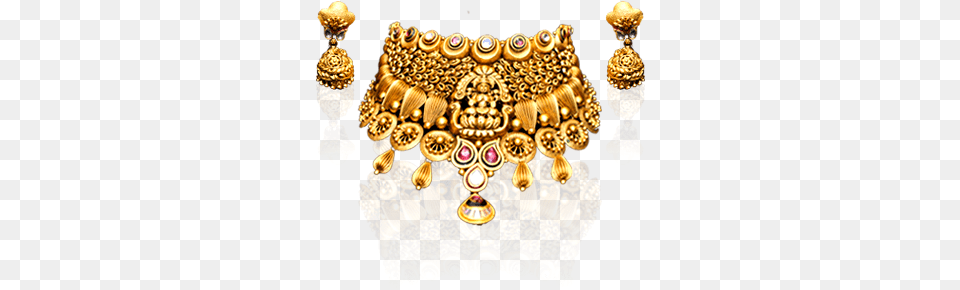 Gold Wedding Neckles Jewellery Image Two Earrings, Accessories, Chandelier, Lamp, Treasure Free Png