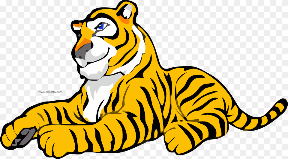 Gold White Color Tigger Clipart Download Tiger Clipart, Animal, Mammal, Wildlife, Dinosaur Free Png