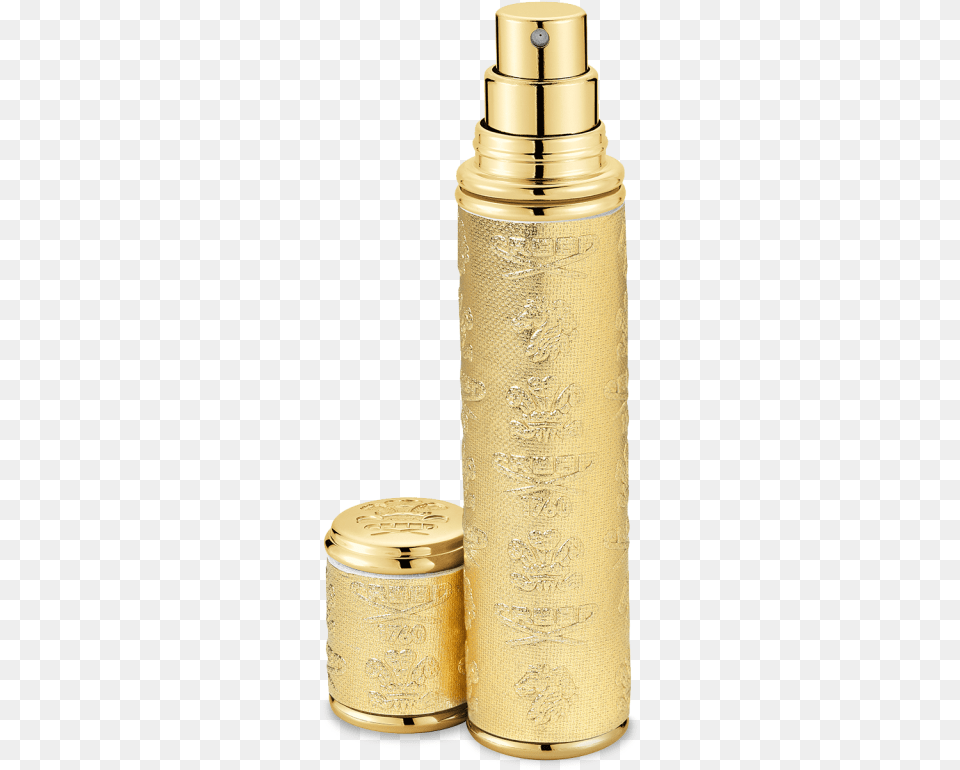 Gold With Trim Pocket Atomizer Cosmetics, Bottle, Shaker Free Png Download