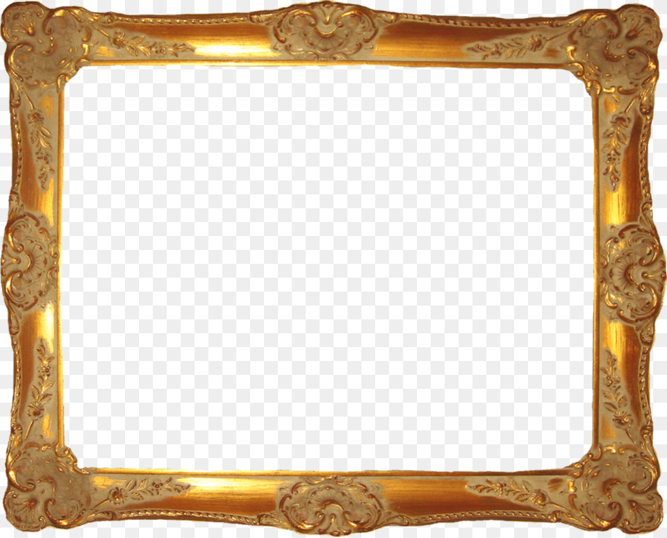 Gold Wood Frame Transparent Frame, Mirror, Blackboard, Photography Free Png Download