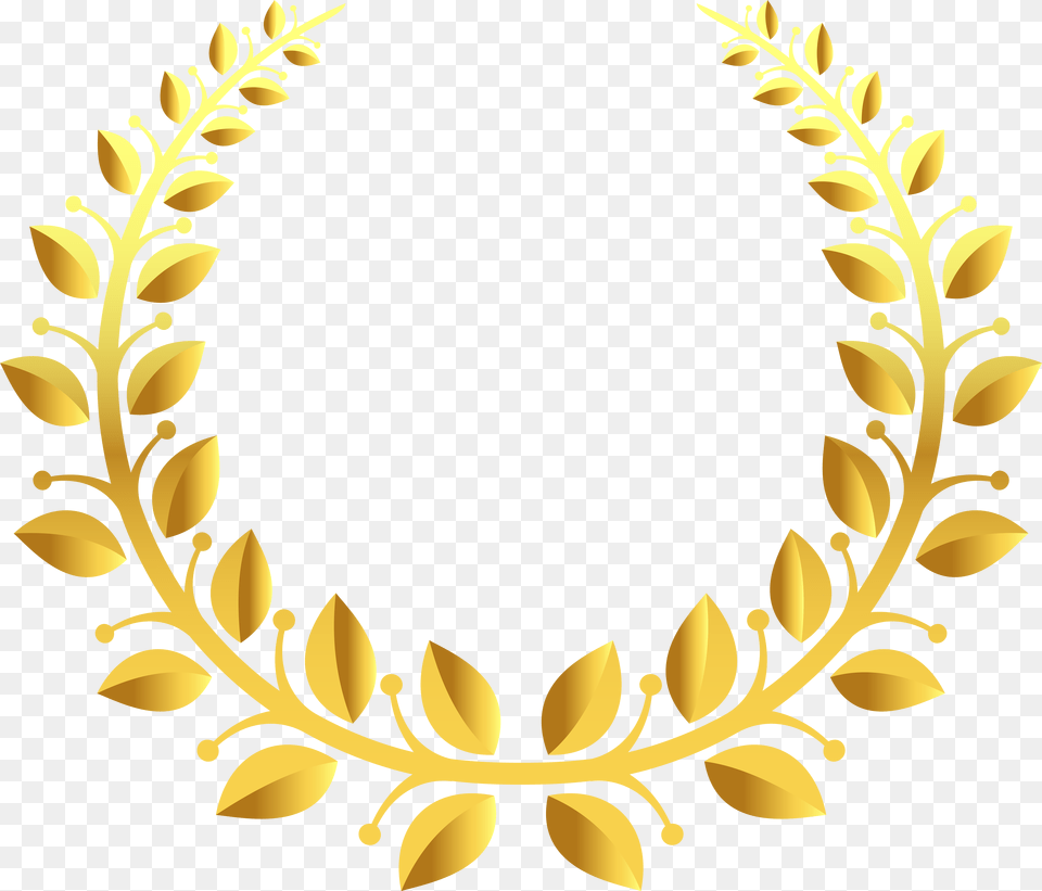 Gold Wreath, Pattern, Art, Floral Design, Graphics Png Image