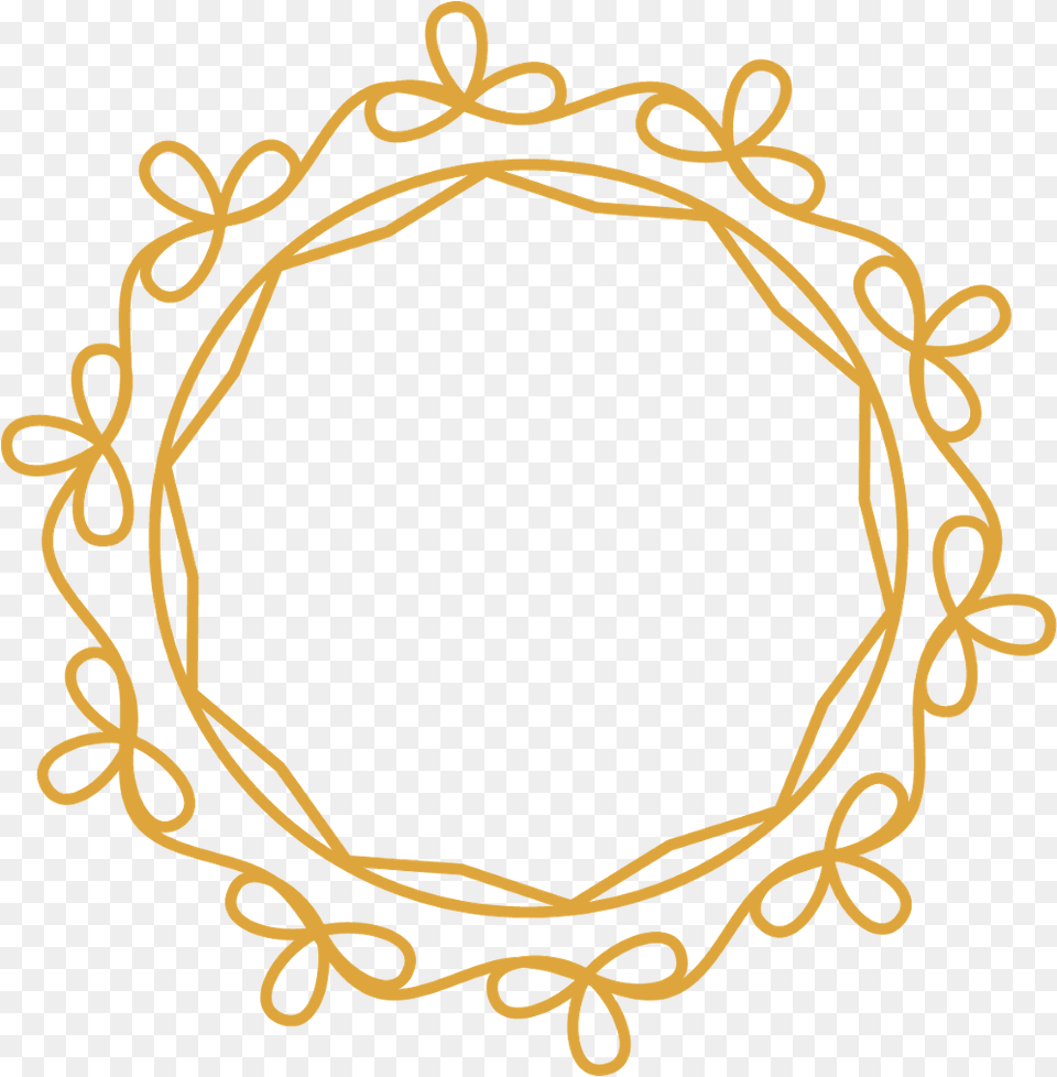 Gold Wreath Frame Border Circle Round Swirls Decor Portable Network Graphics, Oval Free Transparent Png