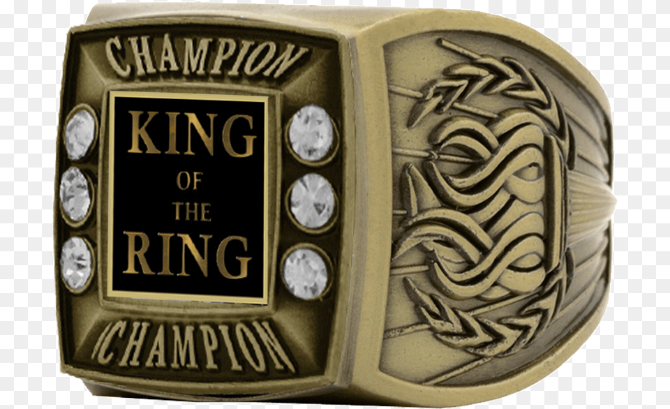 Gold Wrestling Championship Ring K2 Awards And Apparel Championship Ring, Accessories, Buckle Free Png