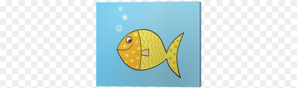 Gold Yellow Cartoon Fish Cute Cartoon Fish, Animal, Sea Life Png
