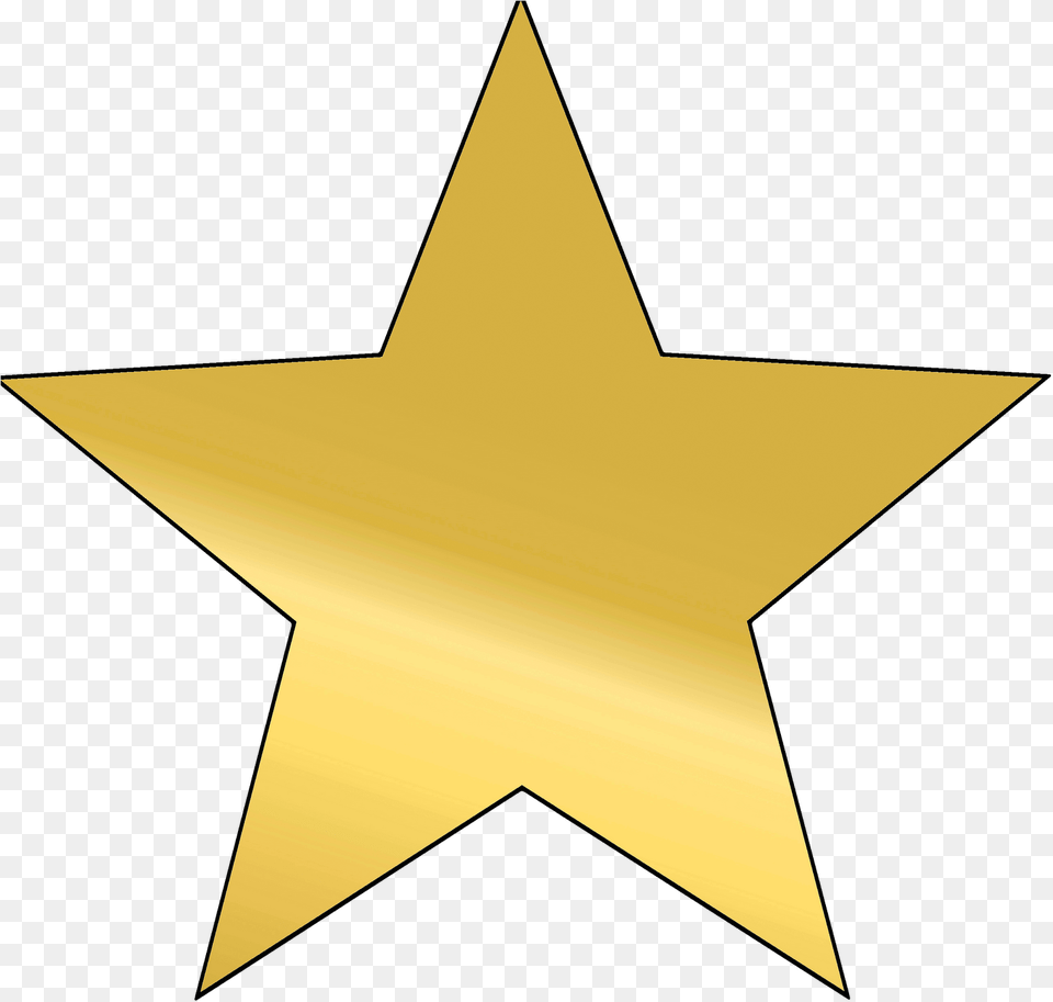 Gold Youtube Doge Gold Star Gold Star Cut Out, Star Symbol, Symbol, Cross Free Png Download