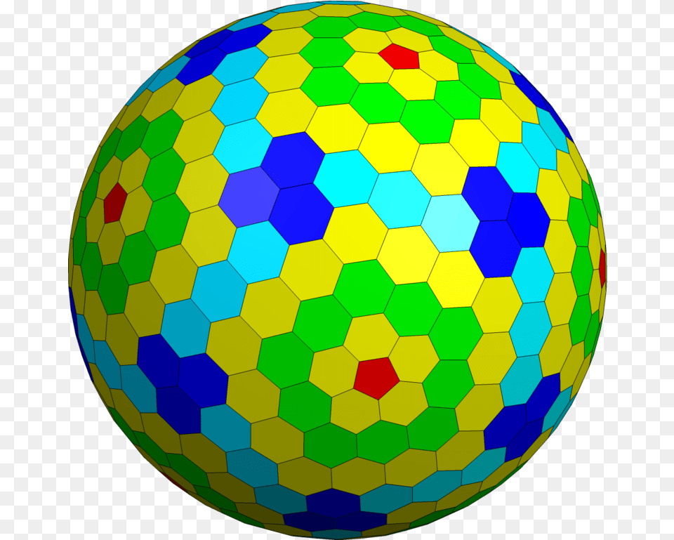 Goldberg Polyhedron 6 2 Circle, Sphere, Ball, Football, Soccer Png Image