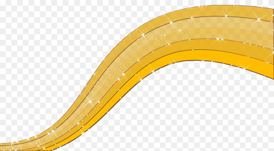 Golden Abstract Lines Yellow Abstract Lines, Banana, Food, Fruit, Plant Free Png
