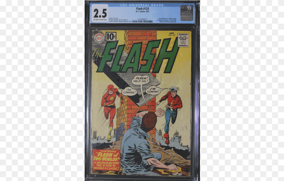 Golden Age And Silver Age Flash, Book, Comics, Publication, Adult Png Image