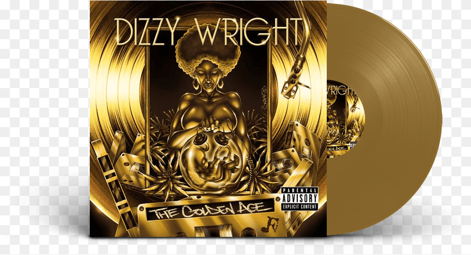 Golden Age Dizzy Wright, Gold, Baby, Person, Trophy Png Image