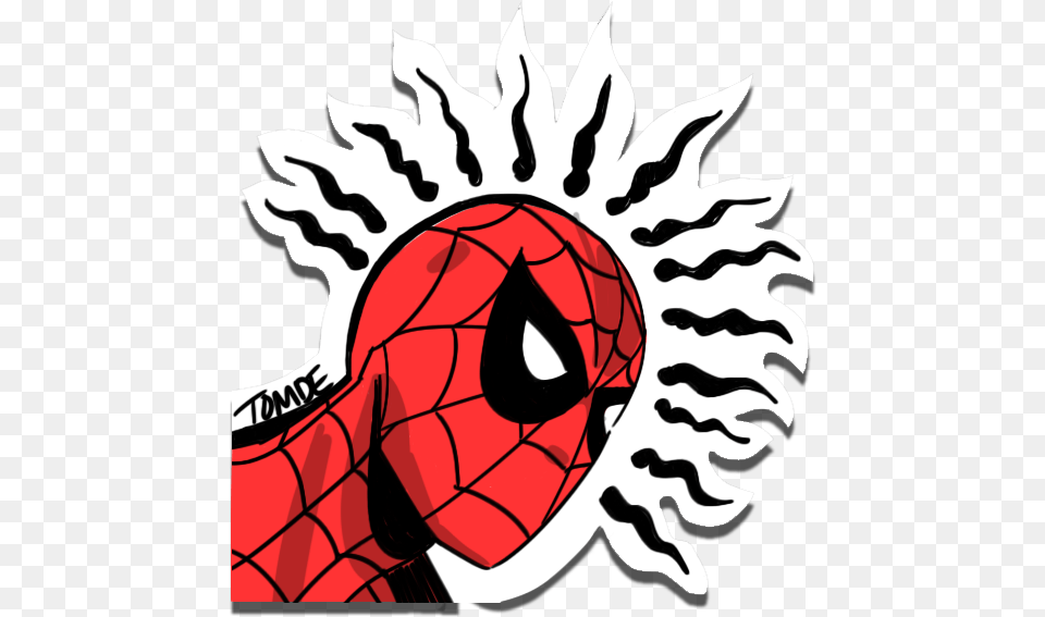 Golden Age Spider Man With Spider Senses Around His Spider Sense, Adult, Face, Female, Head Free Png