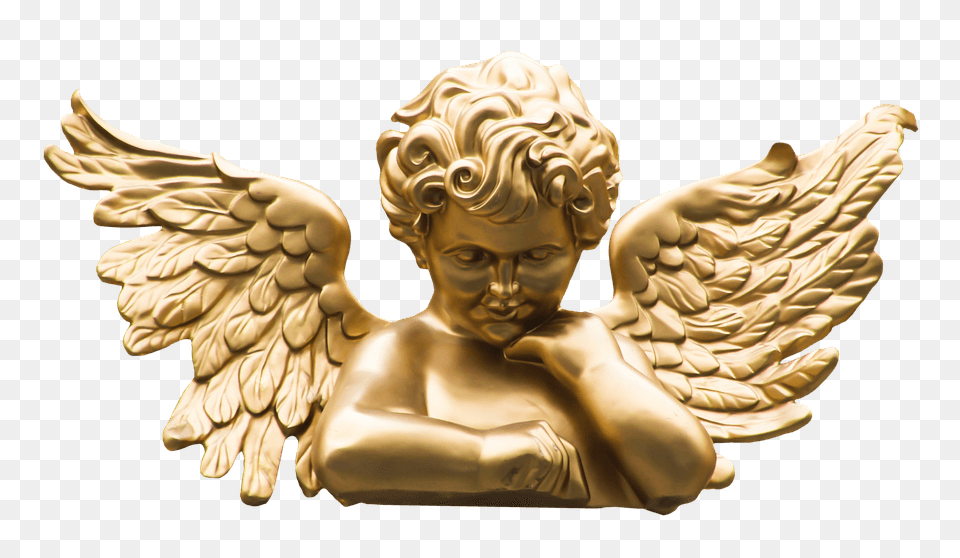 Golden Angel, Gold, Baby, Bronze, Person Free Transparent Png