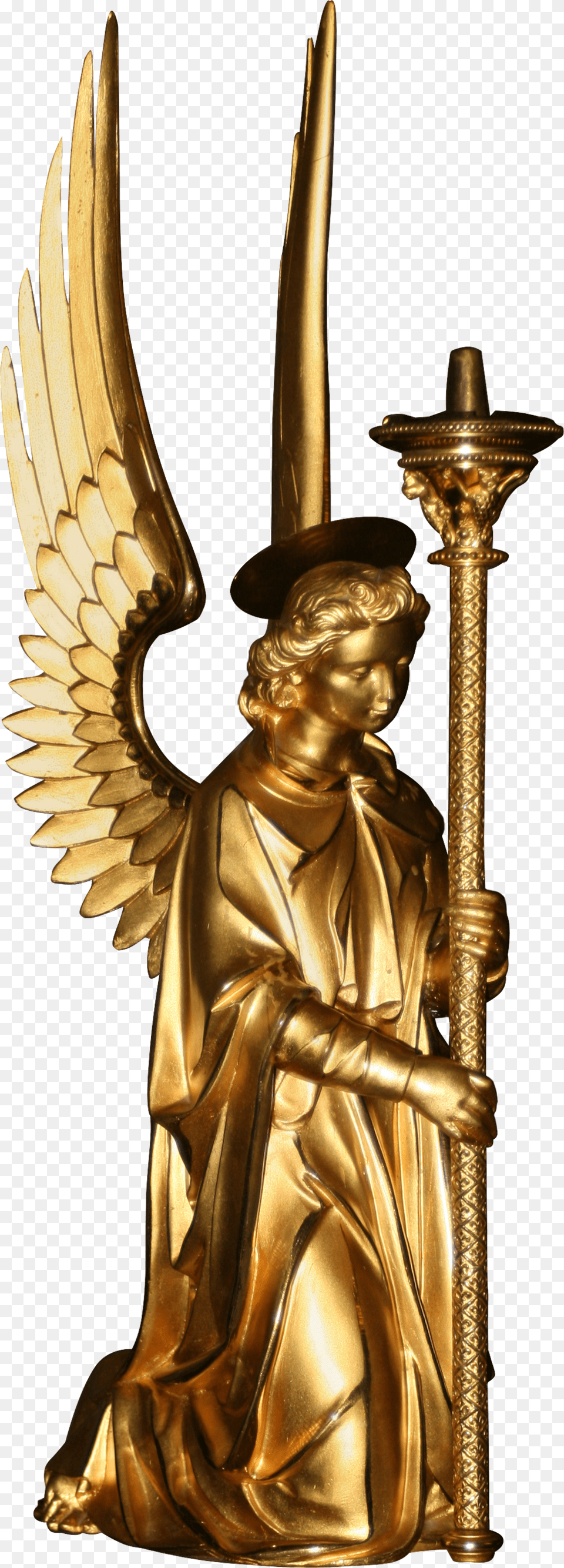 Golden Angel Img Mob Sculpture, Bronze, Adult, Wedding, Person Free Png
