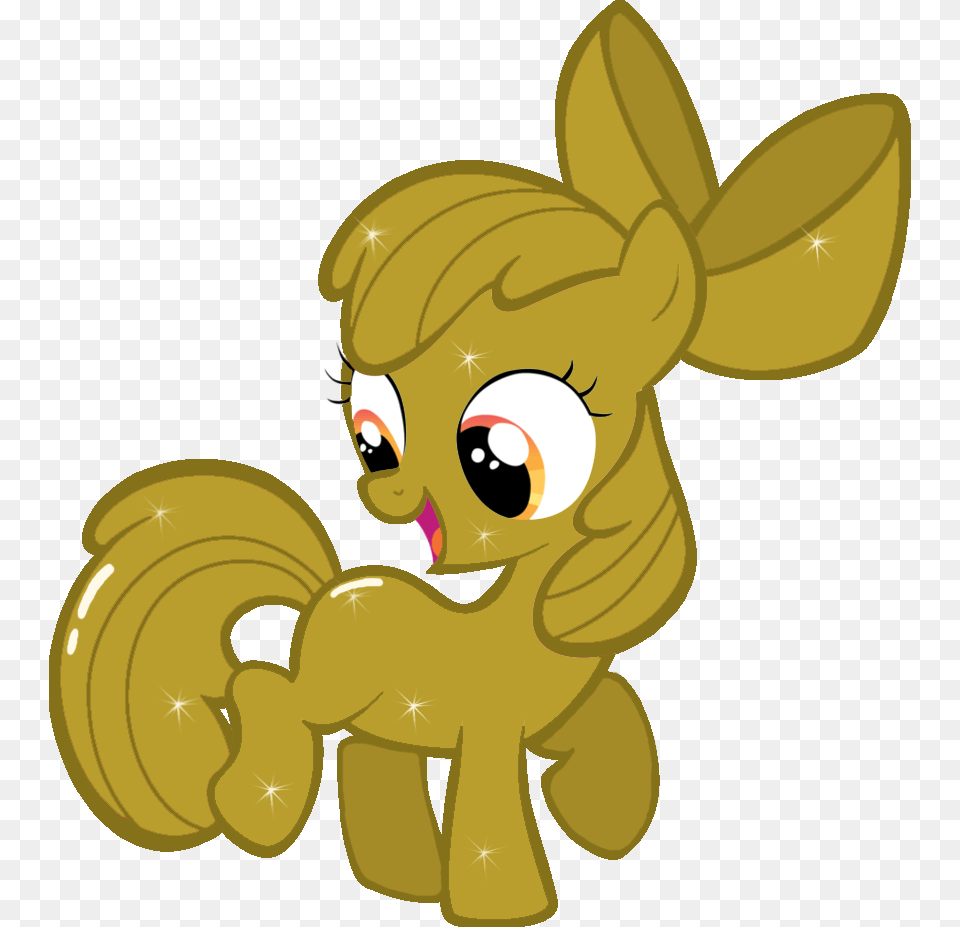 Golden Apple Bloom Cartoon Png