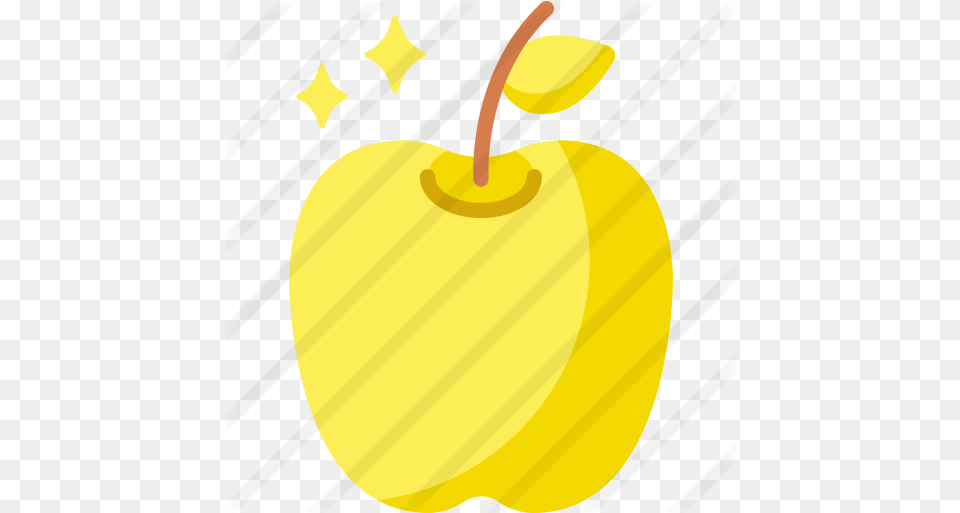 Golden Apple Circle, Food, Fruit, Plant, Produce Png Image