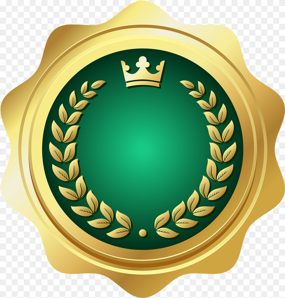 Golden Badge Download Black And Gold Circle, Logo, Symbol Free Transparent Png