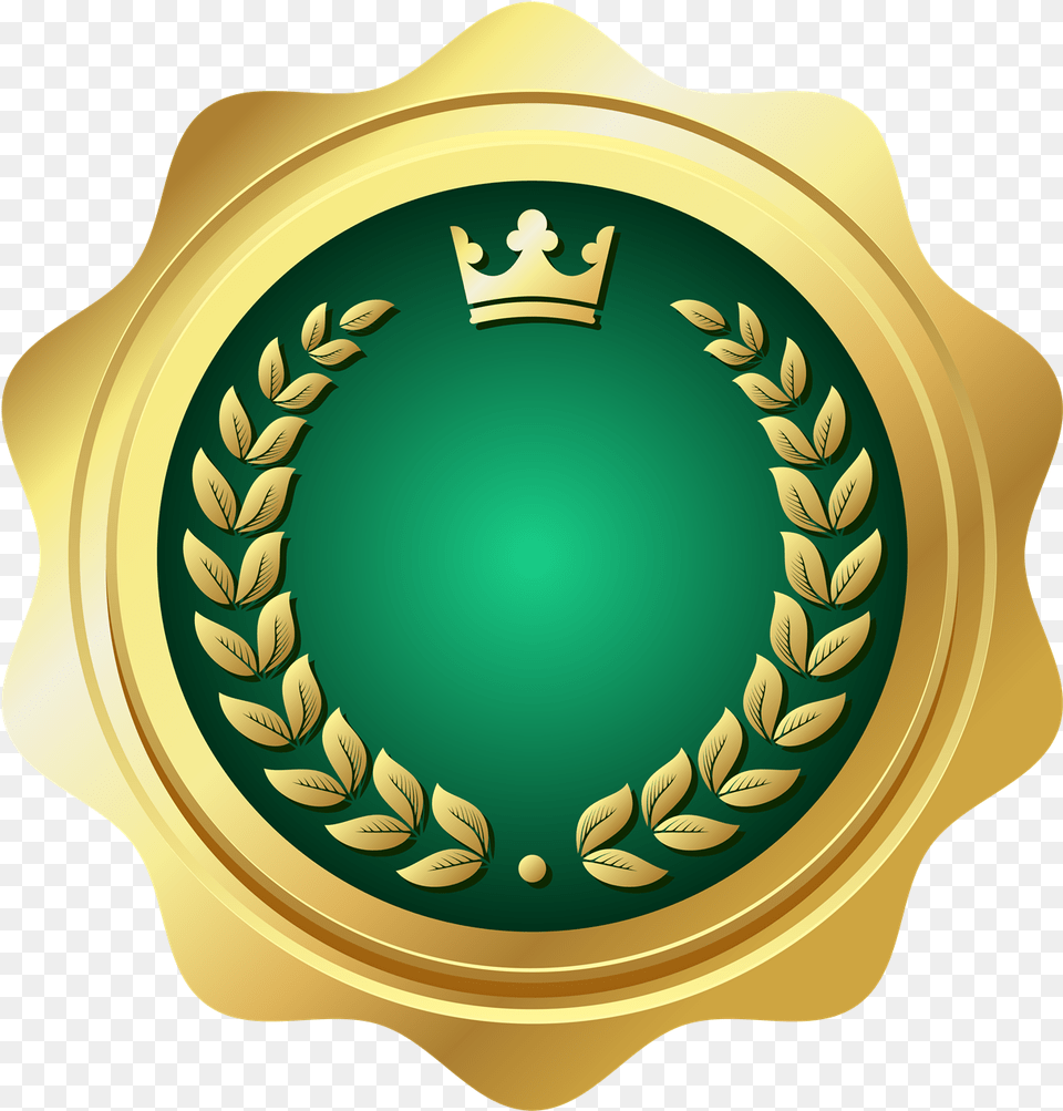 Golden Badge Download Seal Transparent, Gold, Logo, Symbol Free Png