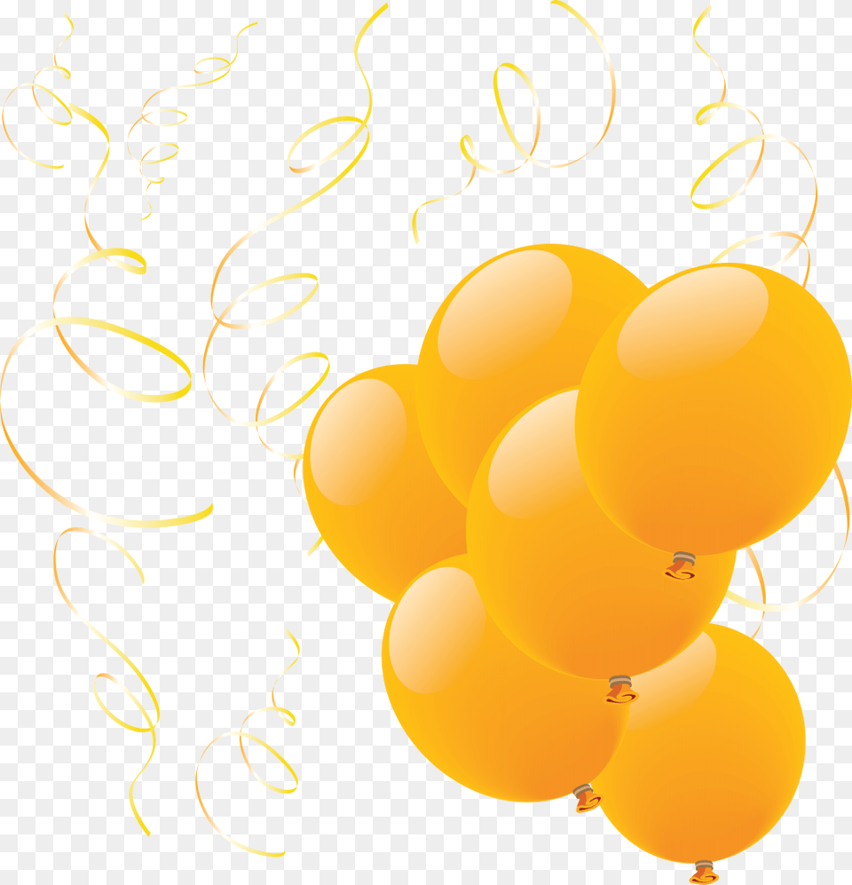 Golden Balloon Birthday Poster And Vector Png Image