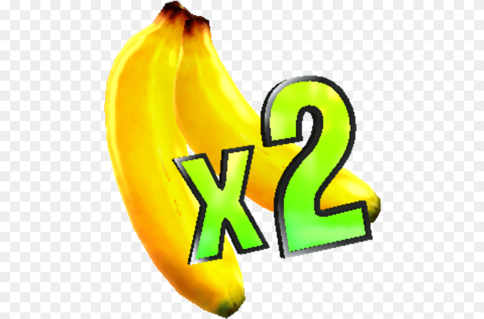 Golden Banana It Doubles The Banana Count For Infinity Minion Rush Banana, Food, Fruit, Plant, Produce Free Transparent Png