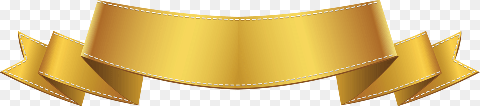 Golden Banner Clip Art Image Gold Banner Clipart, Logo, Clothing, Hat Free Png