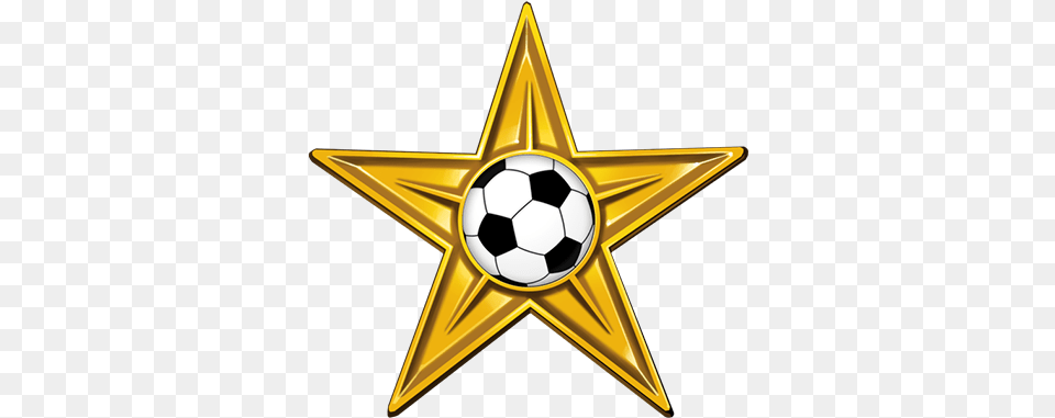 Golden Barnstar Of Football 2014 Walt Disney World Pro Soccer Classic, Star Symbol, Symbol, Ball, Soccer Ball Free Png Download