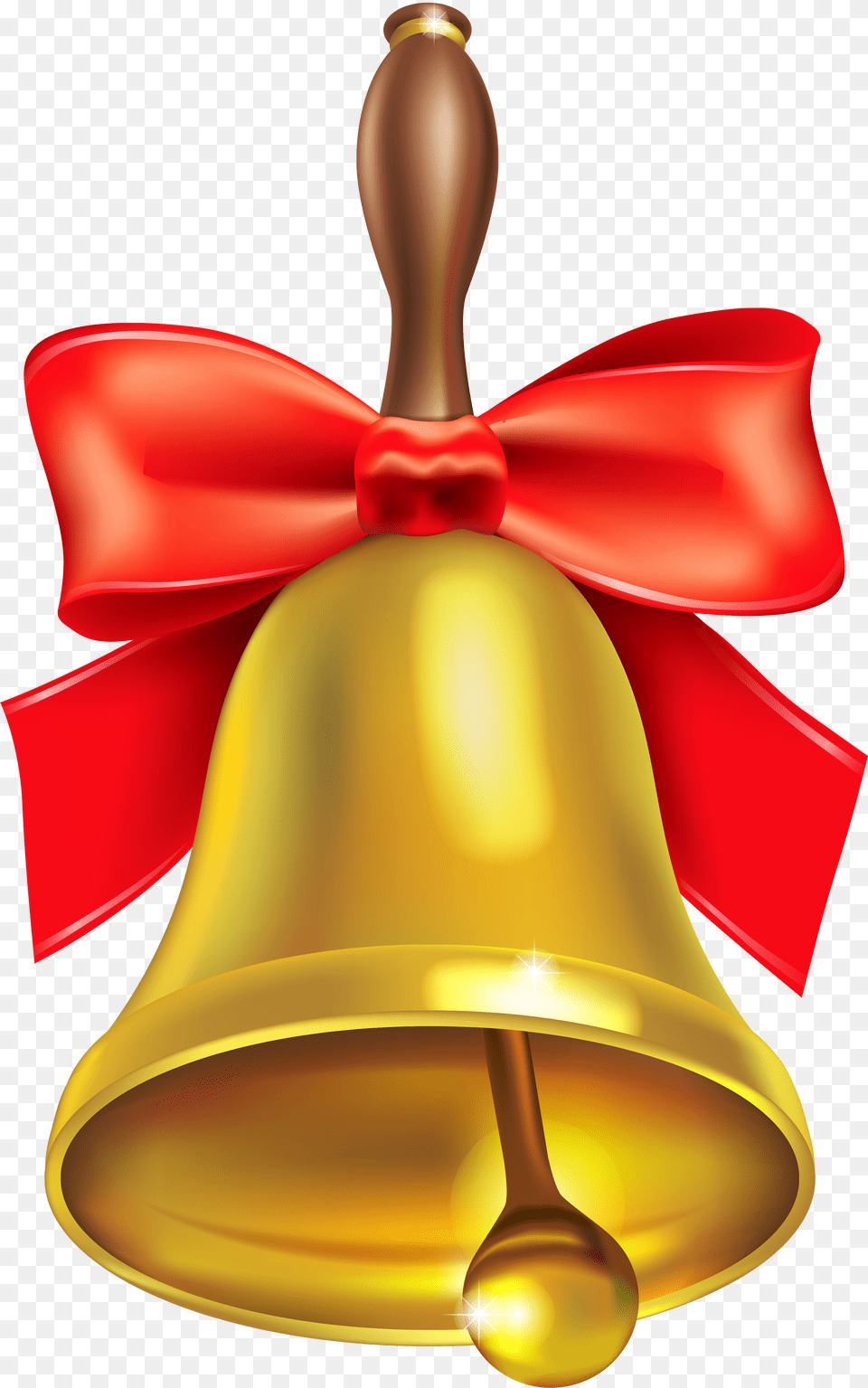 Golden Bell Image For Christmas Bell Clip Art, Appliance, Ceiling Fan, Device, Electrical Device Free Png Download