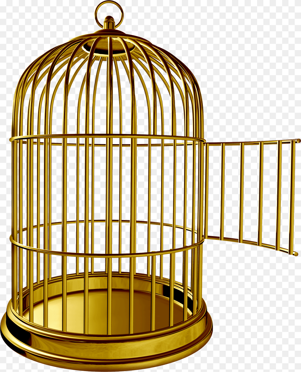 Golden Bird Cage Image Png