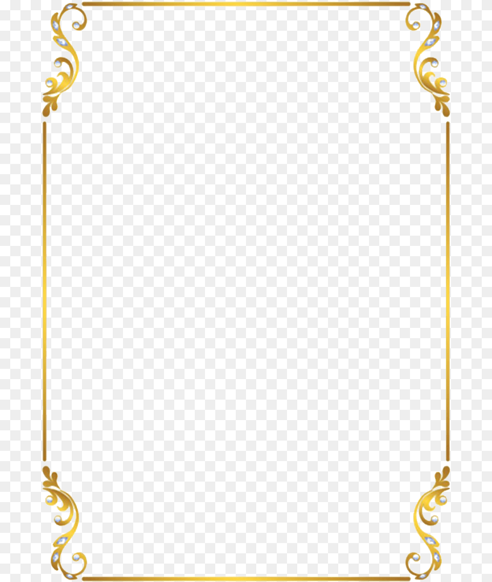 Golden Border Golden Frame Free Png Download