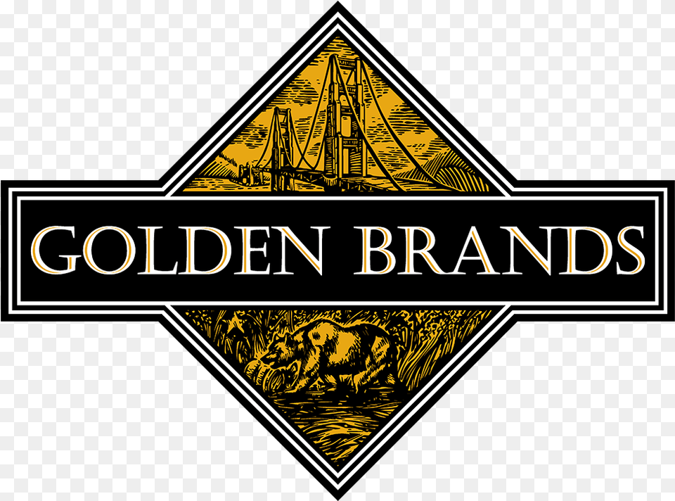 Golden Brands Golden Brands Logo, Symbol, Architecture, Building, Factory Png