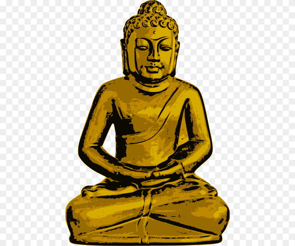 Golden Buddha, Adult, Art, Male, Man Free Png Download