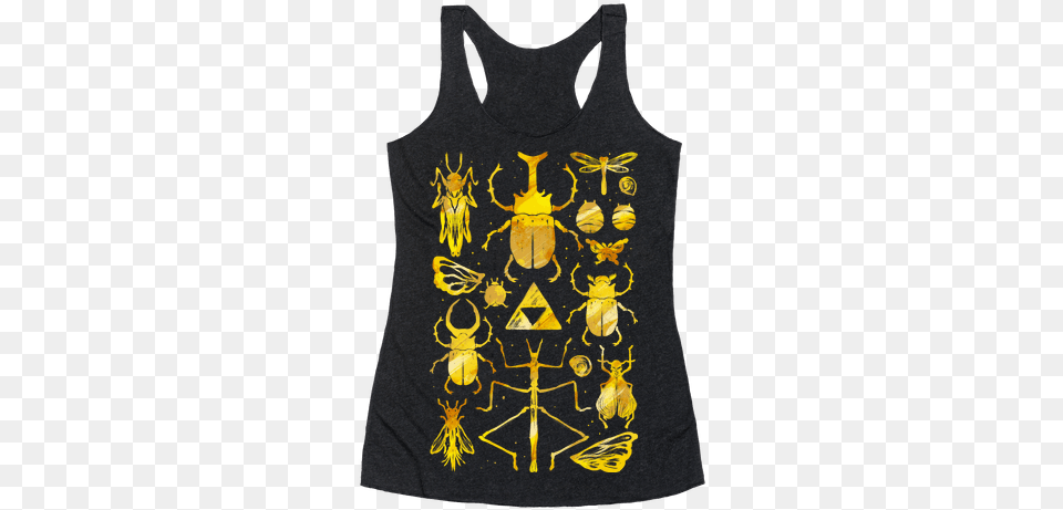 Golden Bug Collector Racerback Tank Gay Unicorn Shirt, Clothing, Tank Top, Vest, Person Png
