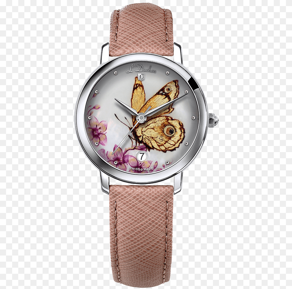 Golden Butterfly Watch Strap, Arm, Body Part, Person, Wristwatch Png Image