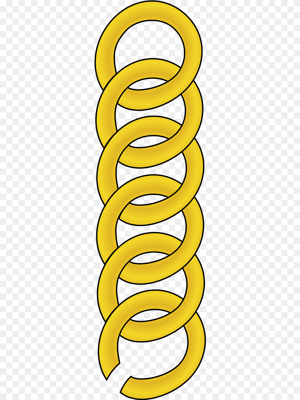Golden Chain, Coil, Spiral, Tape Png