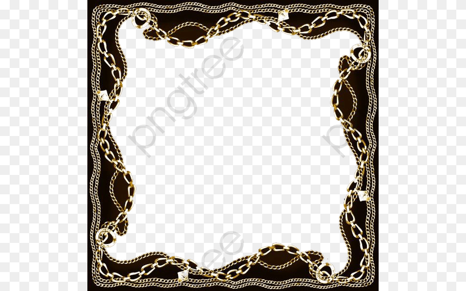 Golden Chain Border, Accessories, Jewelry, Necklace, Home Decor Free Transparent Png