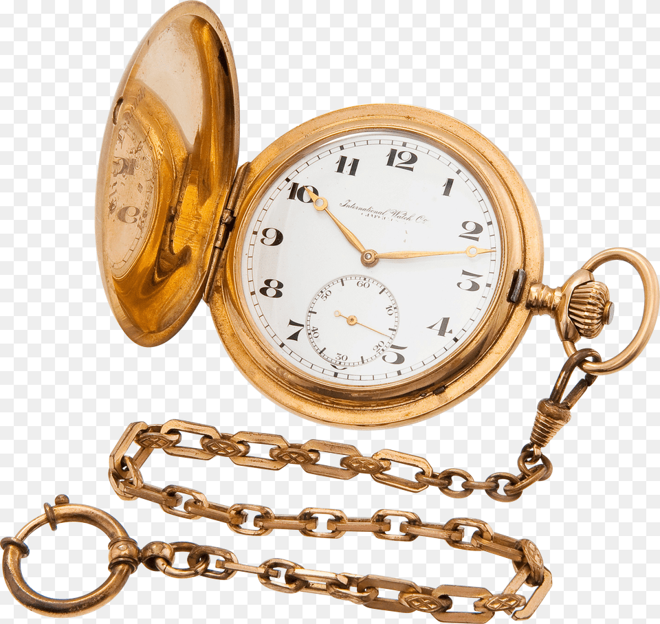 Golden Chain Stop Watch Image Pocket Clock Free Transparent Png