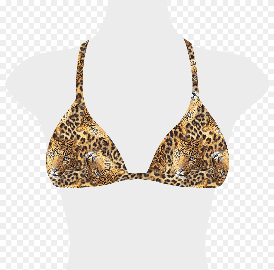 Golden Cheetah Dallas Bikini Top, Underwear, Bra, Clothing, Lingerie Free Png Download