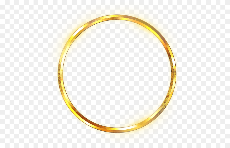 Golden Circle Gold Bright Light Gold Circle, Accessories, Jewelry, Ring, Tape Free Transparent Png