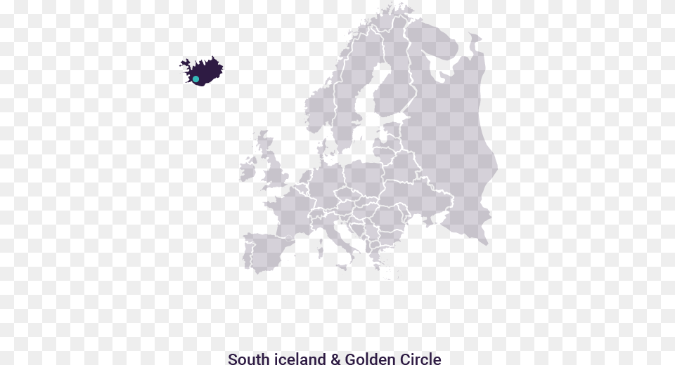 Golden Circle U0026 Blue Ice Escape 3 Days Wildthentic Transparent Europe Map Borders, Chart, Plot, Atlas, Diagram Png Image