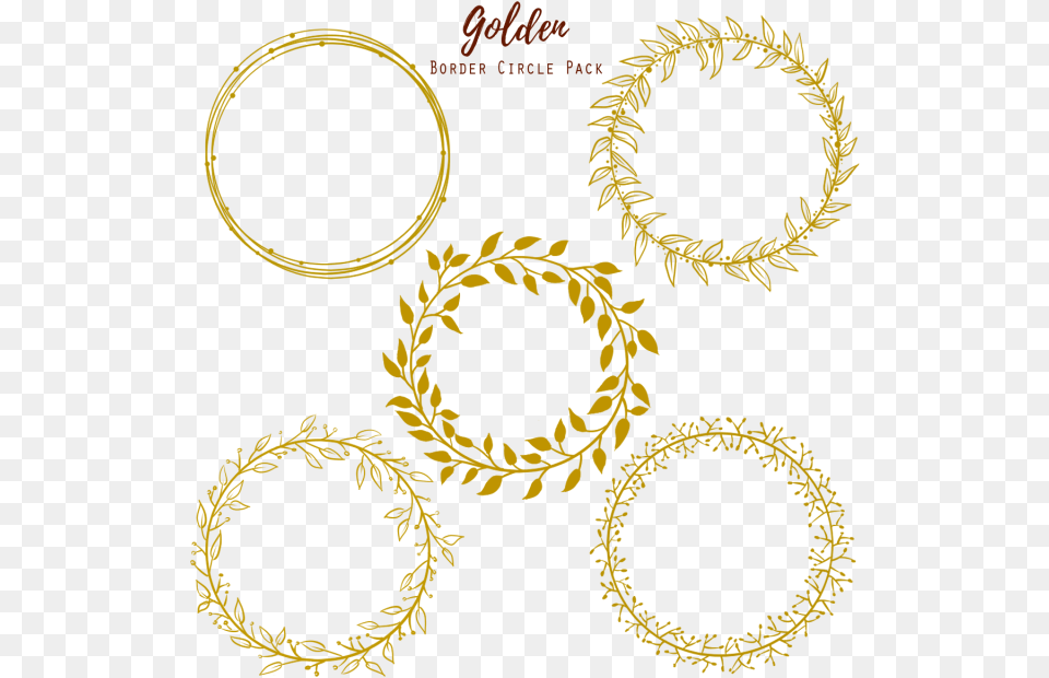 Golden Circle Wedding Frame Gold Golden And Psd Transparent Circle Logo, Pattern Png