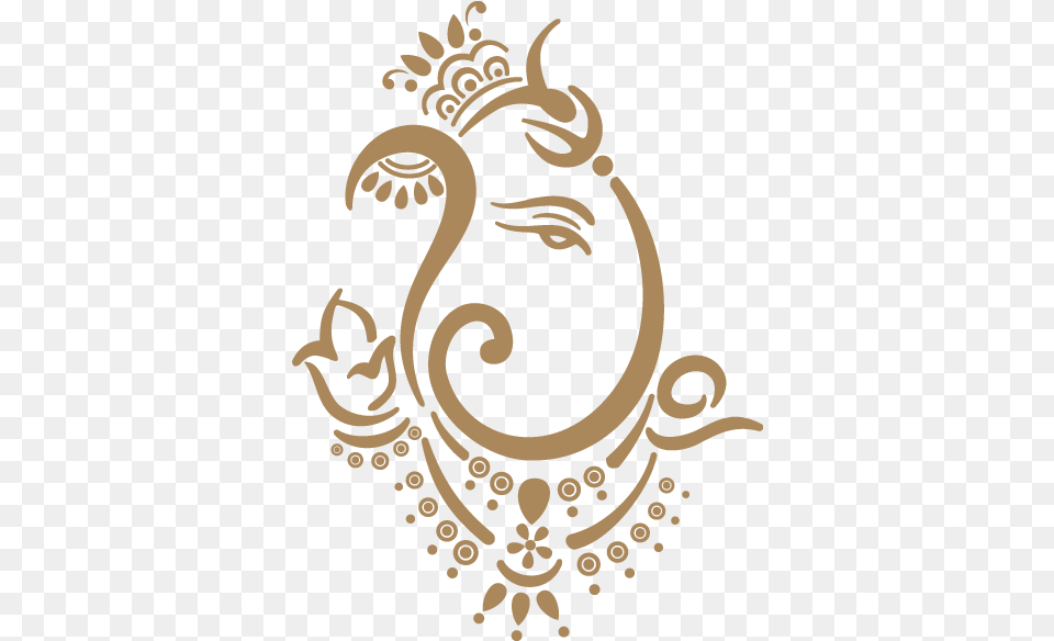 Golden Clipart Ganesh, Pattern, Person, Face, Head Free Png Download