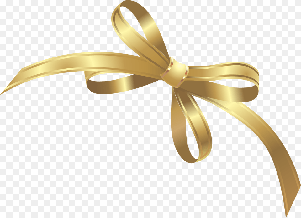 Golden Clipart Gold Embellishment Gift Ribbon Gold Vector, Appliance, Ceiling Fan, Device, Electrical Device Free Png Download