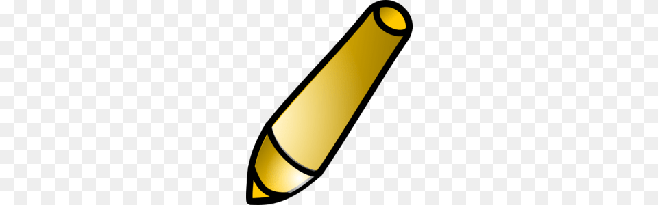 Golden Clipart Pencil, Crayon Png Image