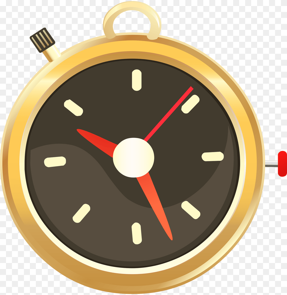 Golden Clock Clipart Free Png Download