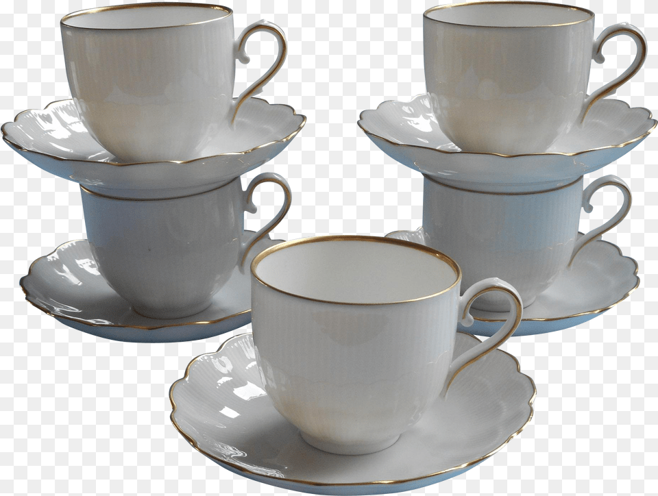 Golden Coffee Cup Porcelain Tableware Mug Saucer Clipart Coffee Cup, Art, Pottery Free Transparent Png