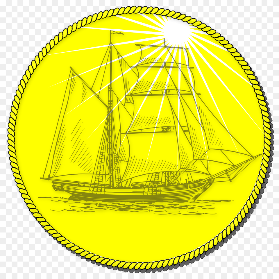 Golden Coin Clipart, Boat, Sailboat, Transportation, Vehicle Free Png Download
