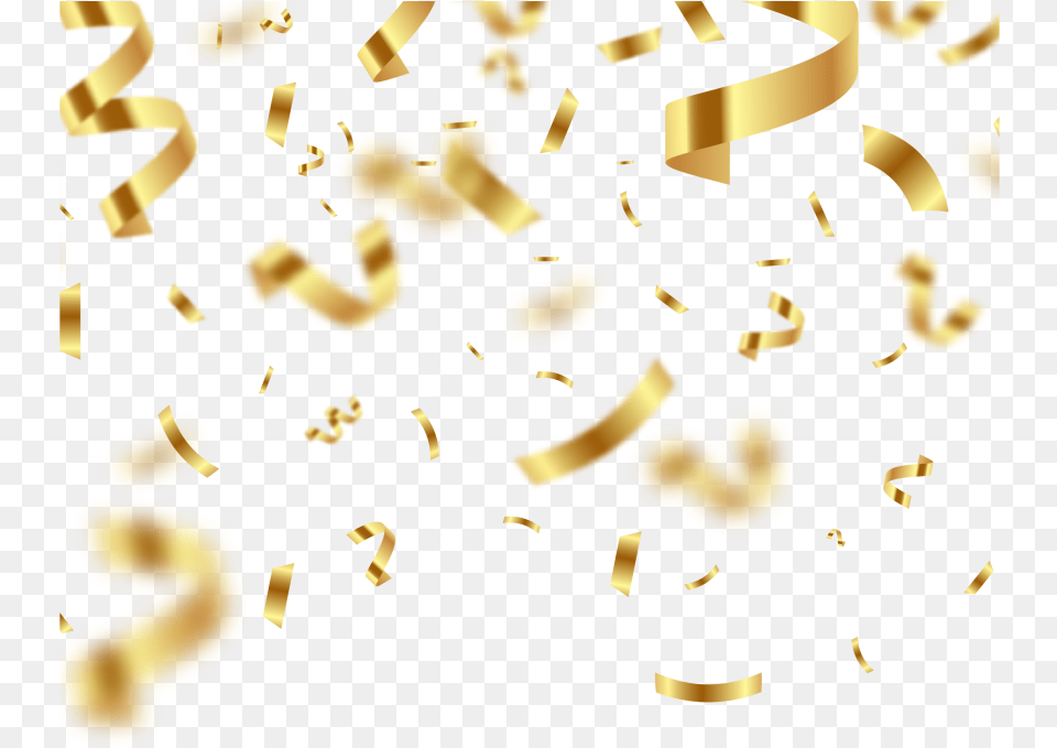 Golden Confetti With Blur Image Confeti Dorado, Paper, Baby, Person Free Png