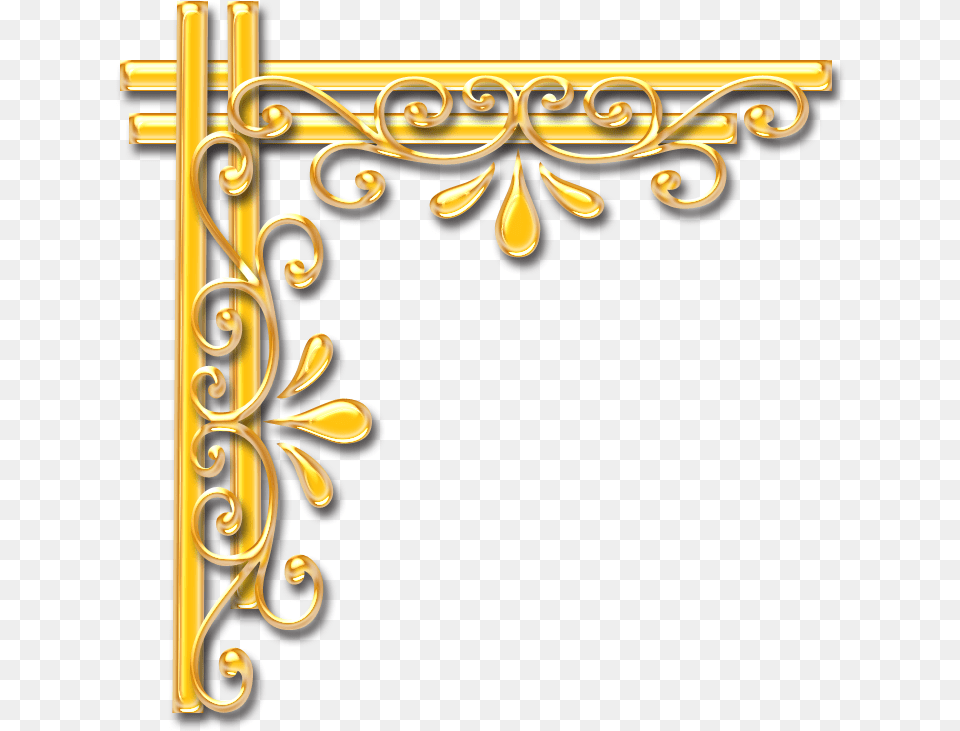 Golden Corner Design Golden Corner Design, Cross, Symbol Png