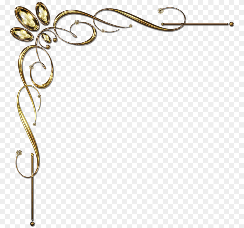 Golden Corner Ornament, Lamp, Accessories, Jewelry, Necklace Free Png