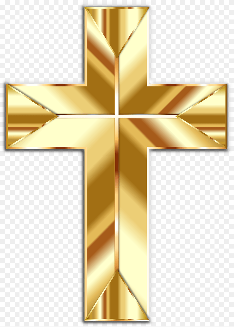 Golden Cross, Symbol, Crucifix, Gold Free Png